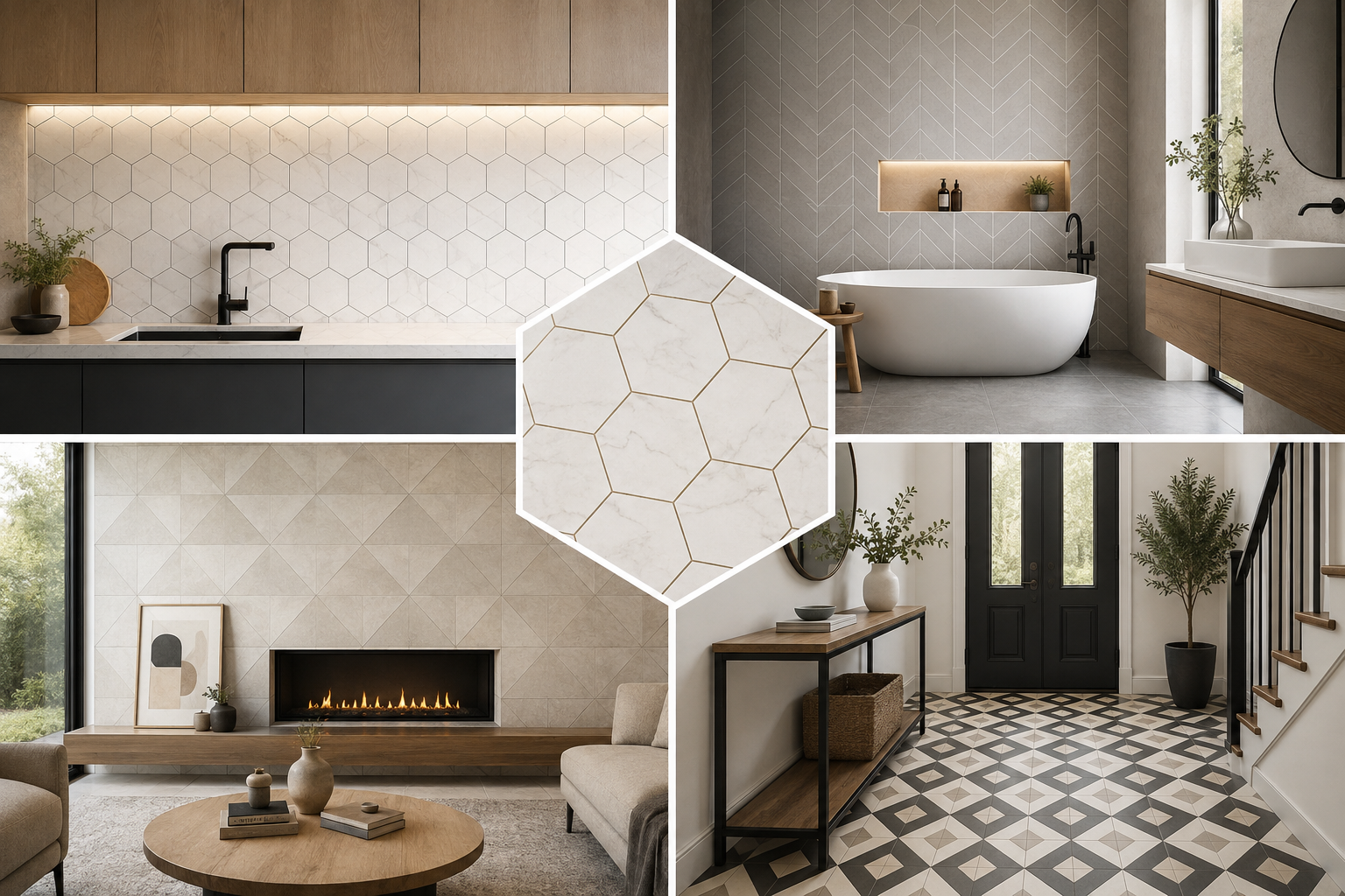 Geometric Tile Ideas That Make Modern Homes Feel More Stylish